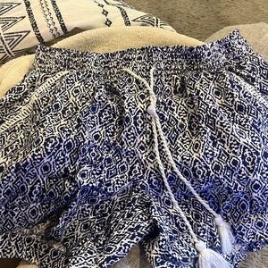 Briggs New York Navy Patterned Women's Cargo Shorts
